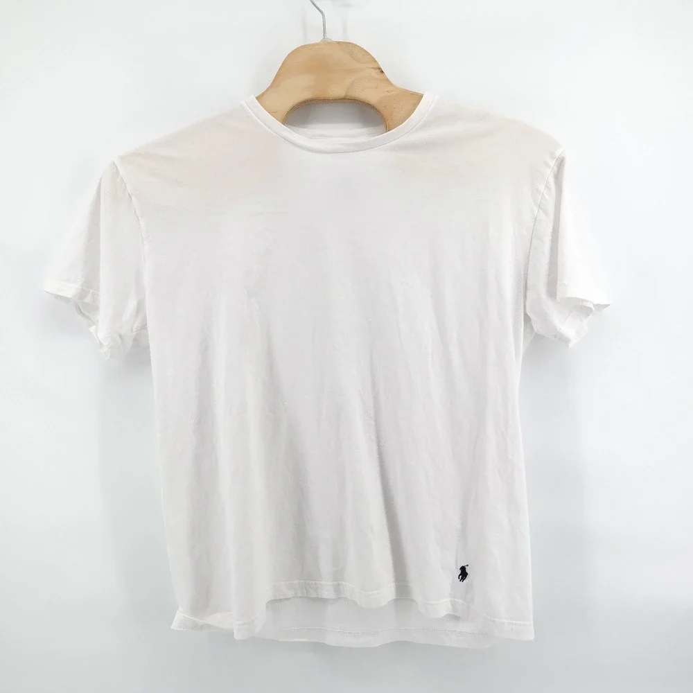 Polo Ralph Lauren T-Shirt‎ Crew Neck White Classic Fit Short Sleeve Mens XL
